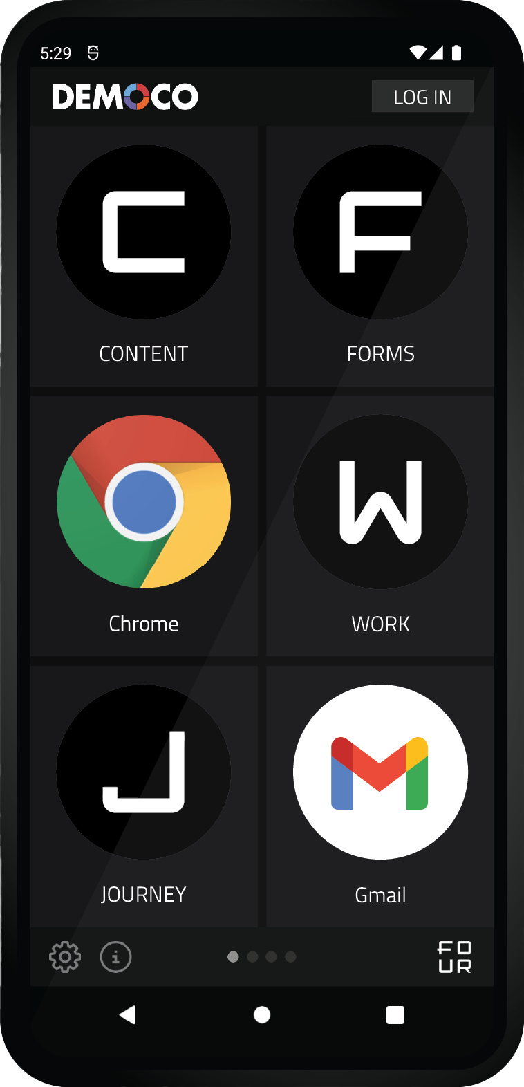 MDM App Launcher Interface